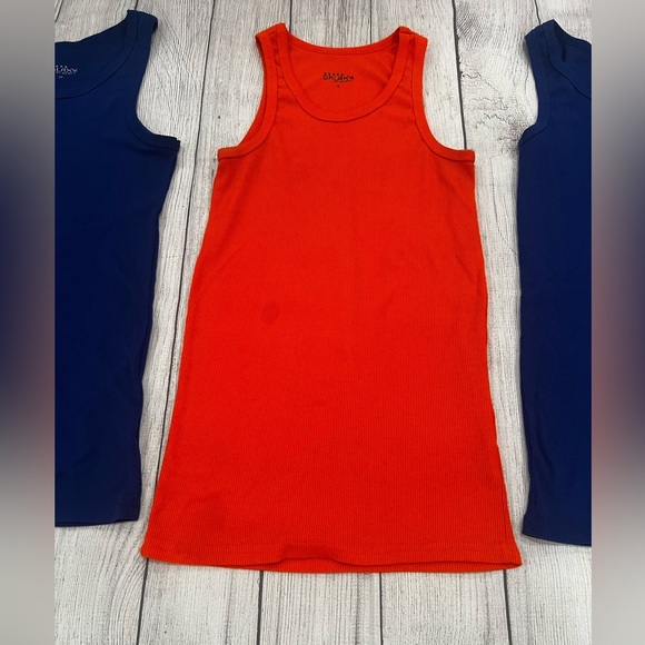 GALAXI bundle of 3 items men orange and Blue Tank Tops/size S - Picture 4 of 11